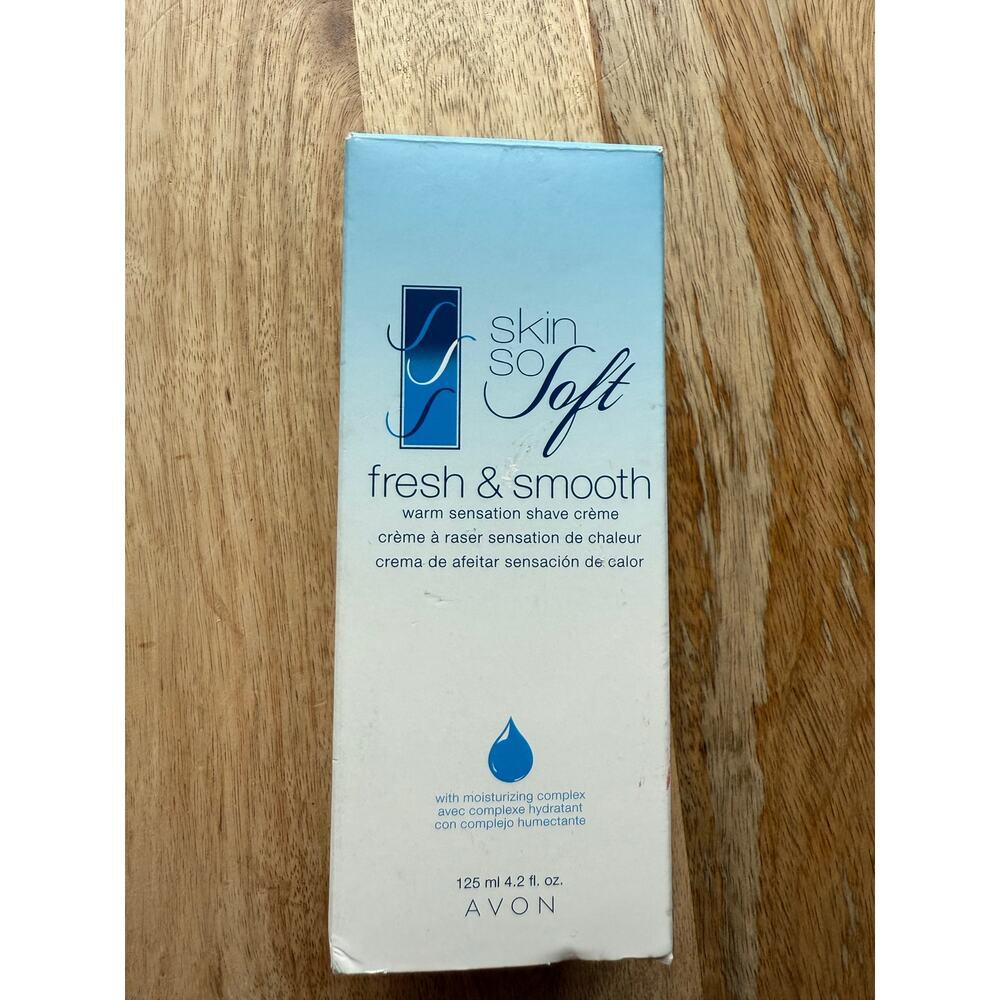 Avon Skin So Soft Fresh & Smooth Warm ElSensation Shave Cream, 4.2 fl oz, In Box